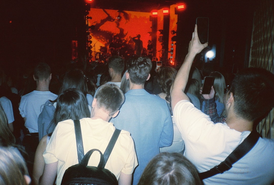 Balkan television studios audience applause night