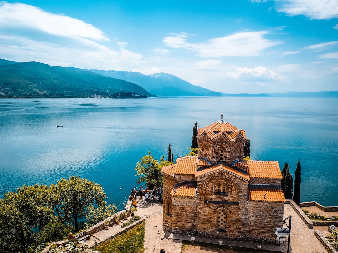 St. John at Kaneo Ohrid sunset lake view