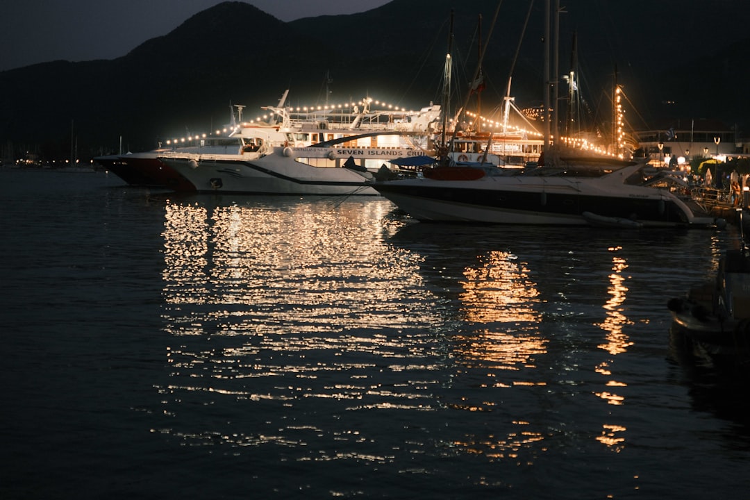 Tivat Marina Montenegro nightlife yacht club evening lights