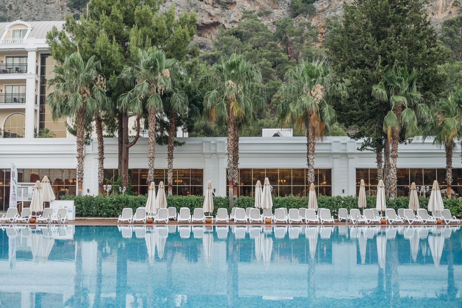 Turkish Riviera tourists swimming pool resort
