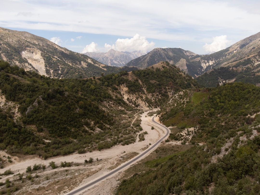Llogara Pass Albania road winding mountains sea