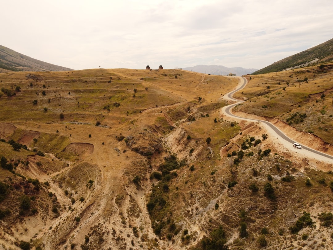 Theth Albania mountain road winding narrow