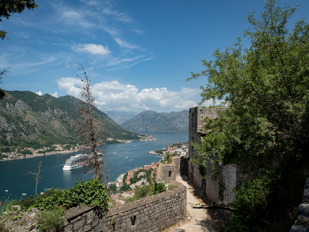 Kotor Old Town Walls Montenegro stone steps panoramic view