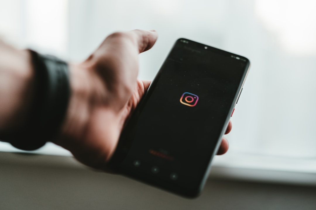 Instagram error screen smartphone user frustrated