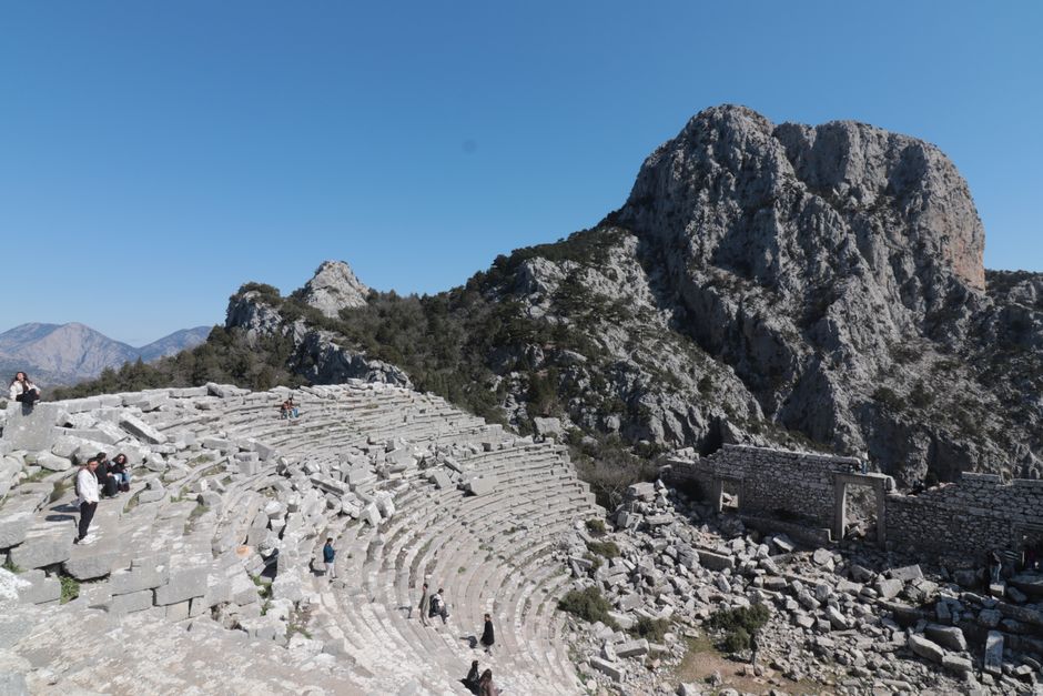 Butrint National Park Albania ancient ruins amphitheater forest