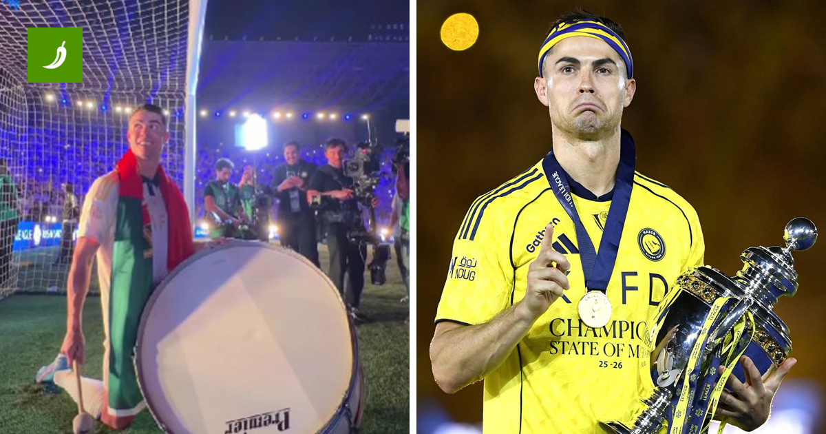 Ronaldo Cries as He Celebrates First Saudi Pro League Title