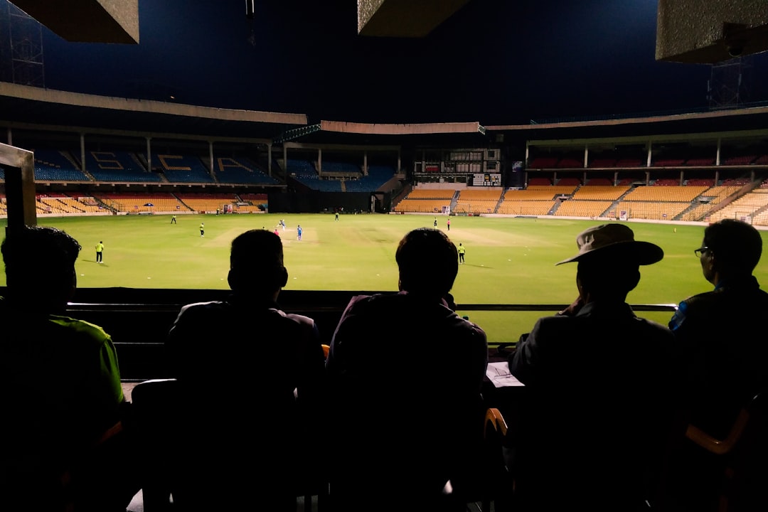 Balkan cricket fans watching match on big screen