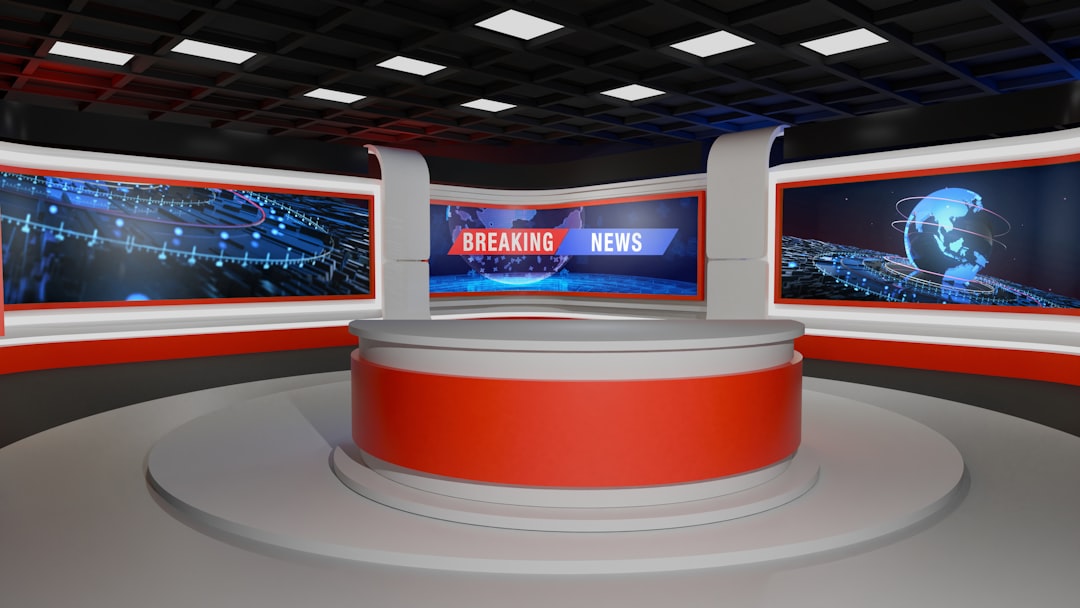 BNT 1 news studio anchor desk broadcast