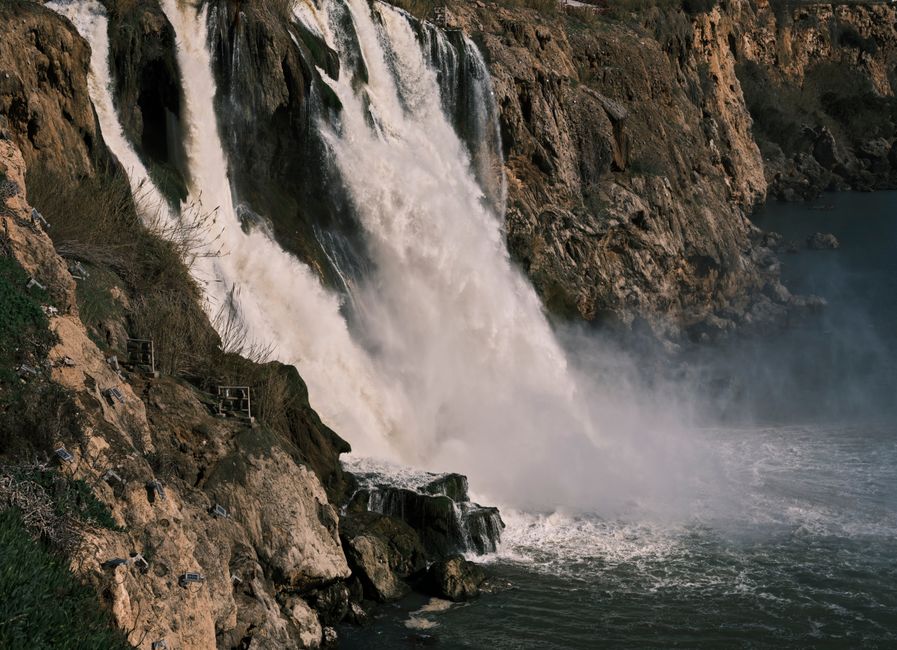 Jablanica Waterfall three-tiered cascade mist rocky cliff Serbia