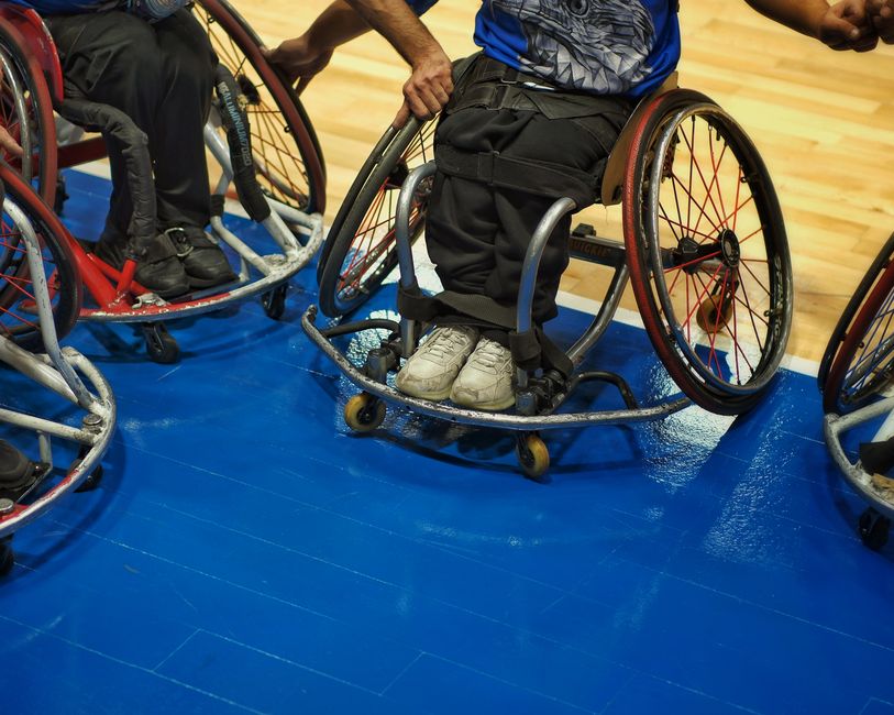 Wheelchair basketball action shot Fenerbahce vs Beşiktaş