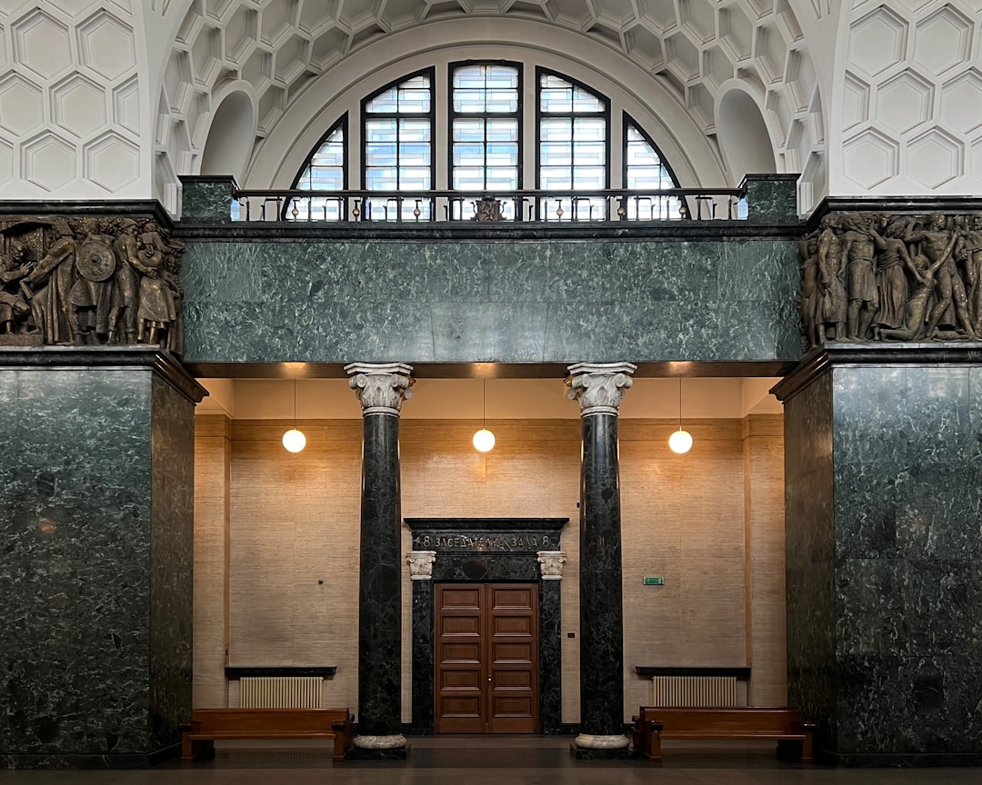 Bulgarian Interior Ministry building Sofia entrance