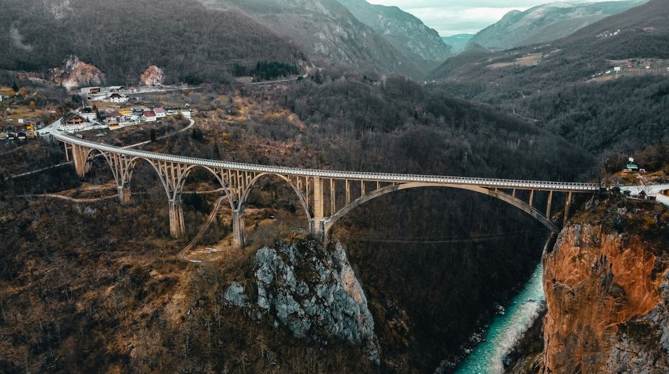 Tara River Canyon Montenegro deep gorge view