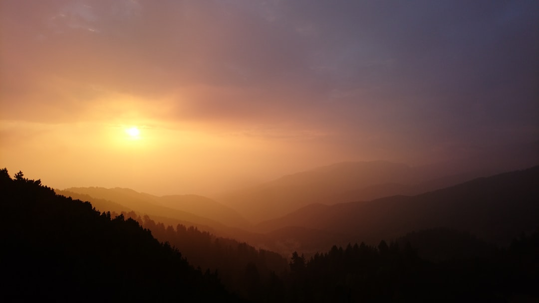 Pirin Mountains Bulgaria sunset alpine ridge silhouette