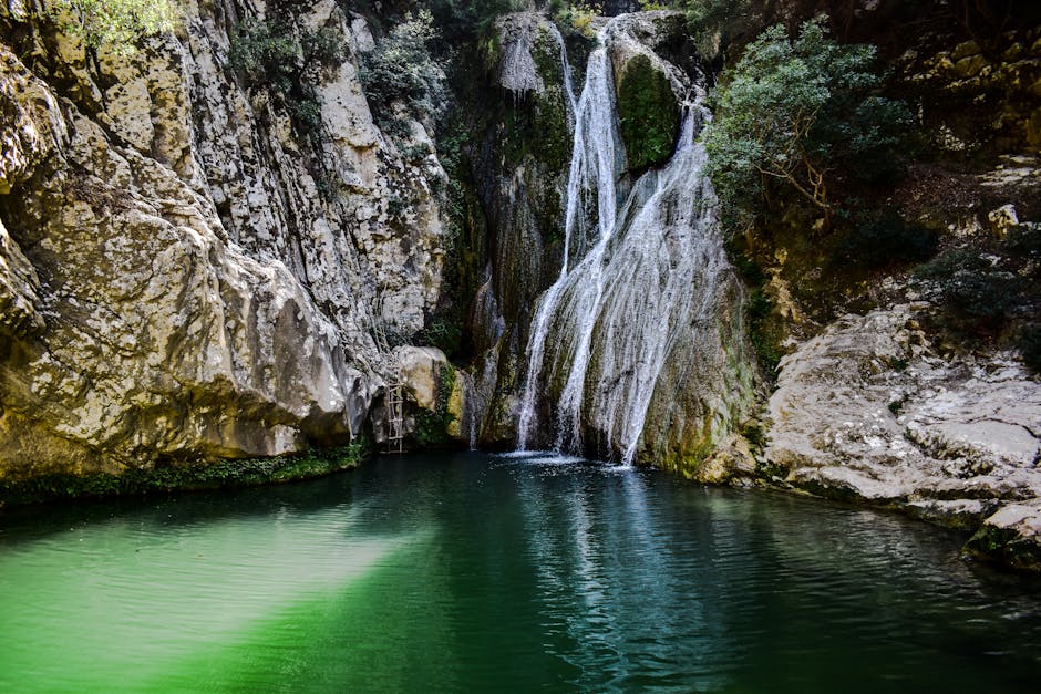 Volimes Waterfall Zakynthos Greece forest pool greenery