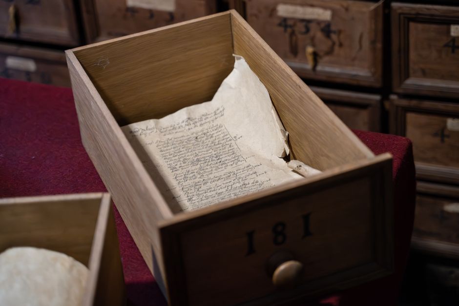 Studenica Monastery library medieval manuscripts close up