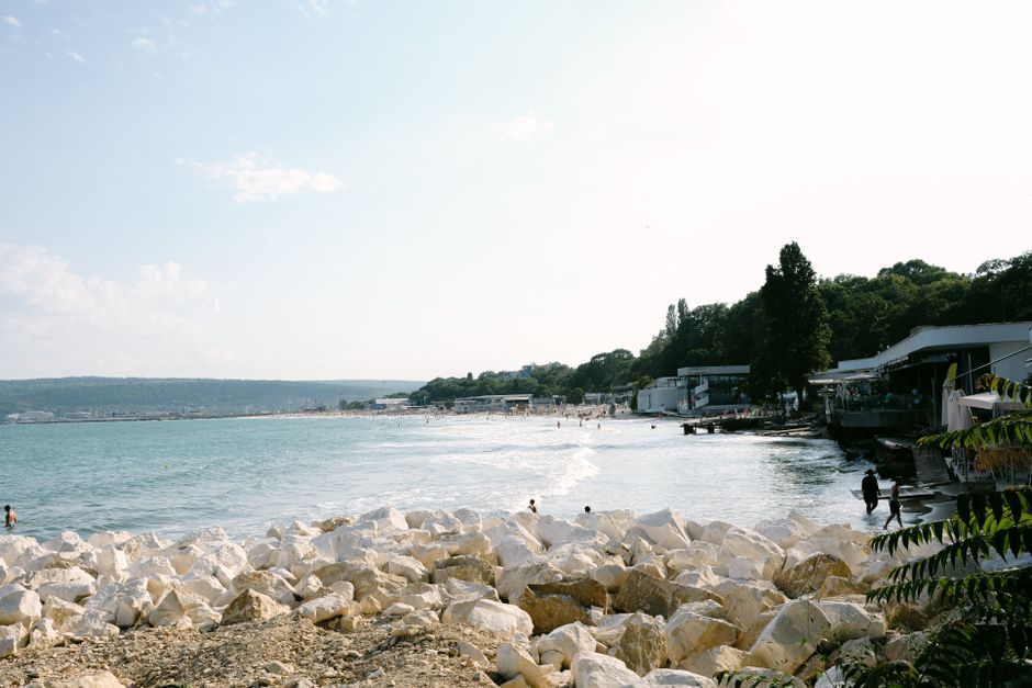 Golden Sands Beach Varna Bulgaria golden sand blue sea hotels