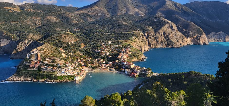 AIETI Greece coastal village blue sea