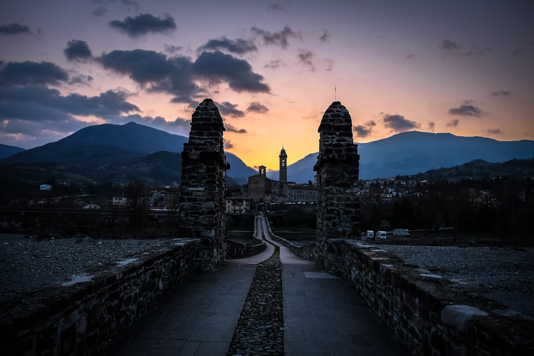 Stari Most bridge Mostar sunset silhouette divers jumping