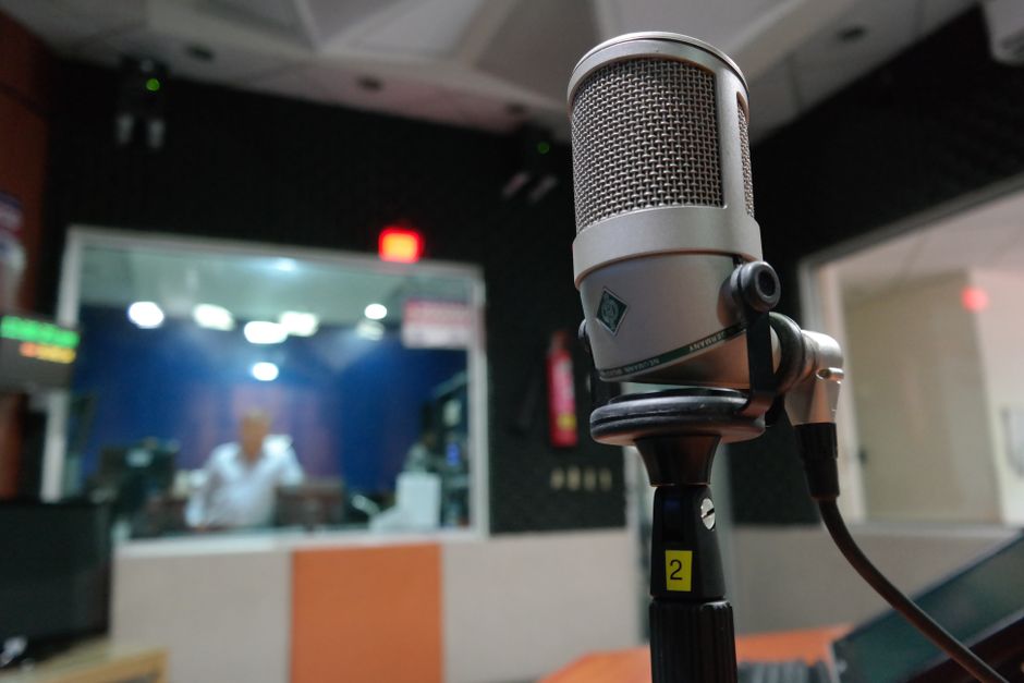 Radio Beograd studio interior broadcast setup