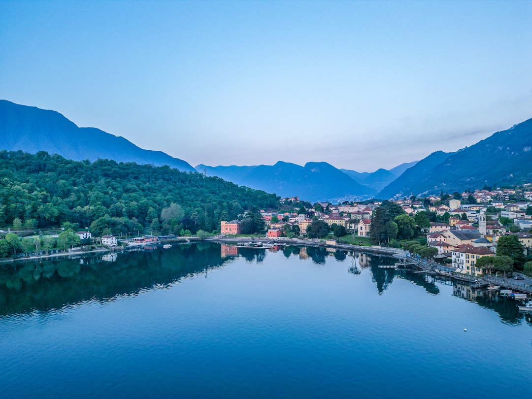 Samuil's Fortress Ohrid panoramic view lake town sunset