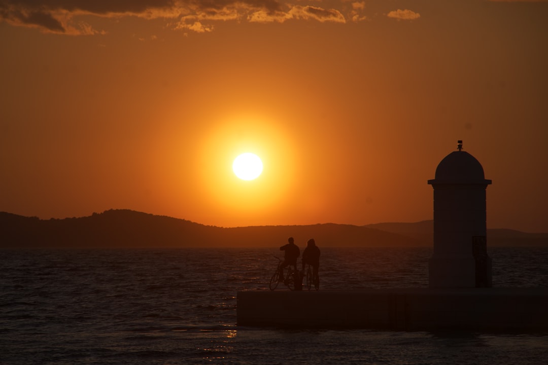 Zadar Sea Organ stone steps waves crashing acoustic pipes sunset
