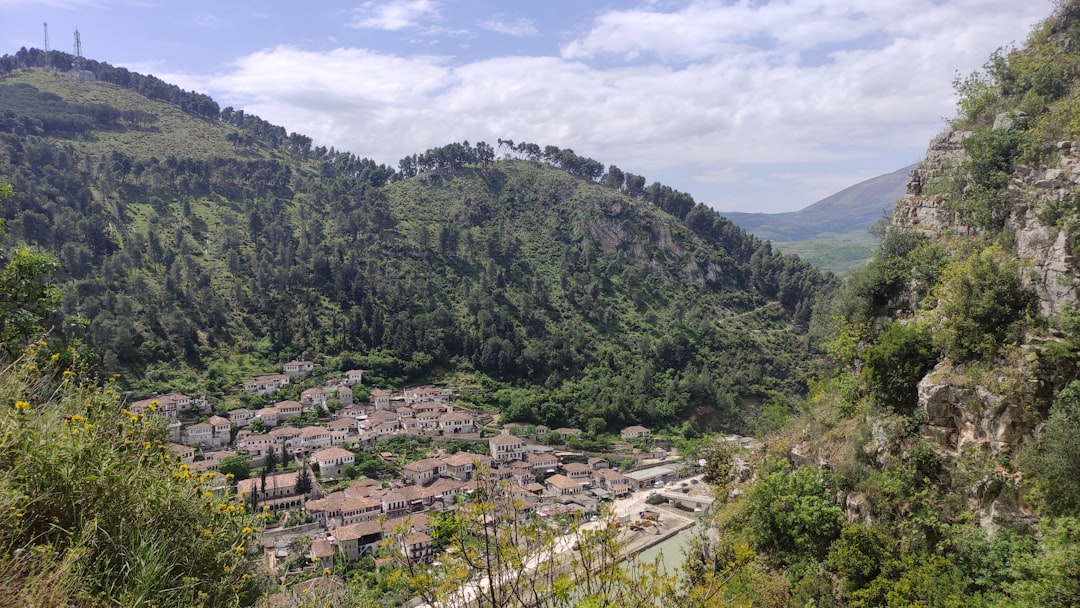 Theth National Park Albania village cliffside stone houses mountains