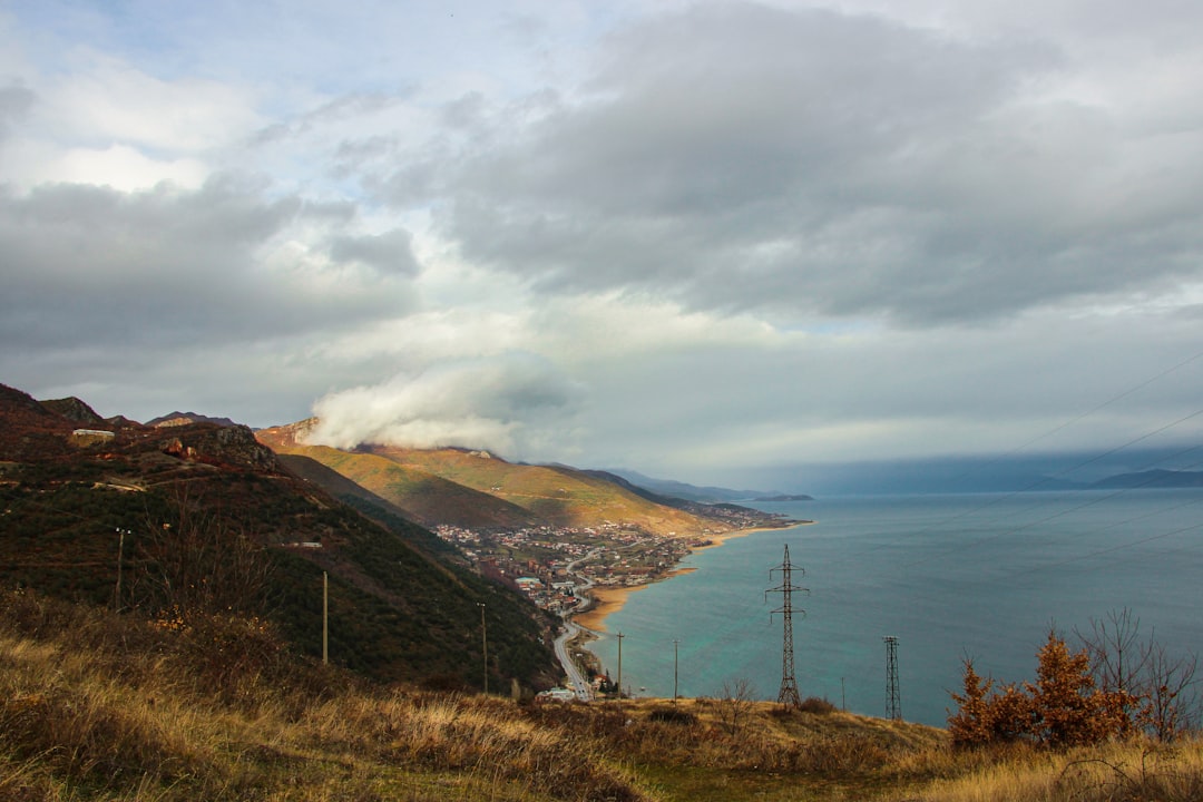 Llogara Pass viewpoint Albania mountains meeting sea dramatic