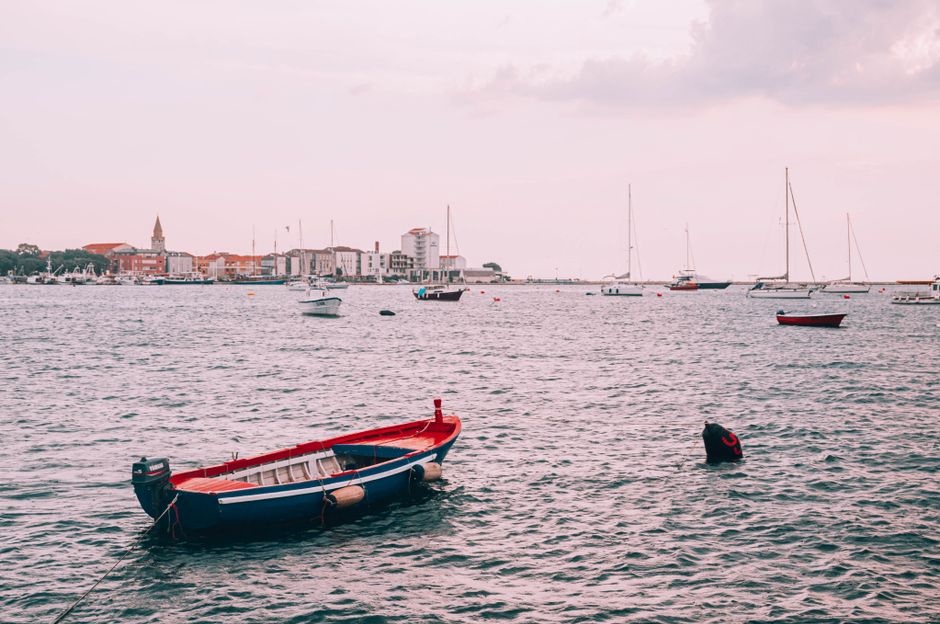 Savudrija harbor Croatia fishing boats morning