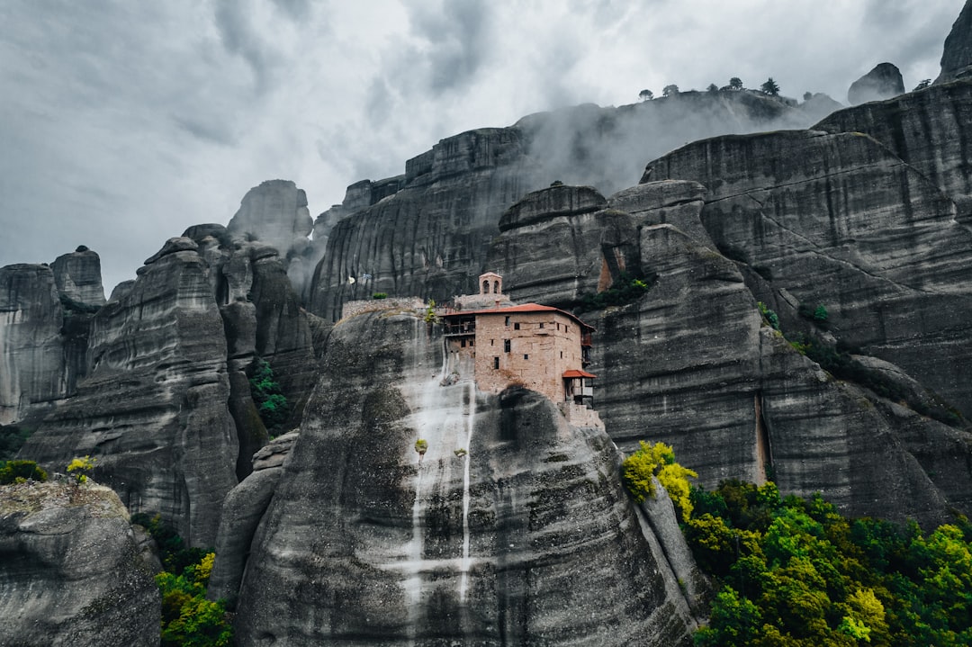 Holy Trinity Monastery Meteora Greece ancient frescoes UNESCO site