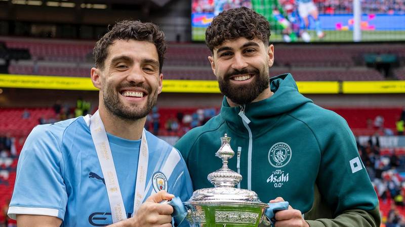 Kovačić and Gvardiol Celebrate Manchester City's FA Cup Victory