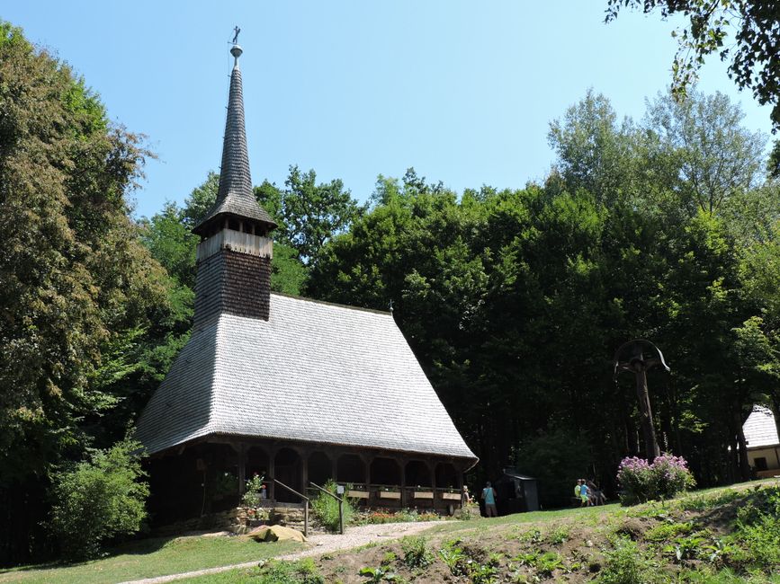 Ieud Wooden Church Romania spruce shingles village forest