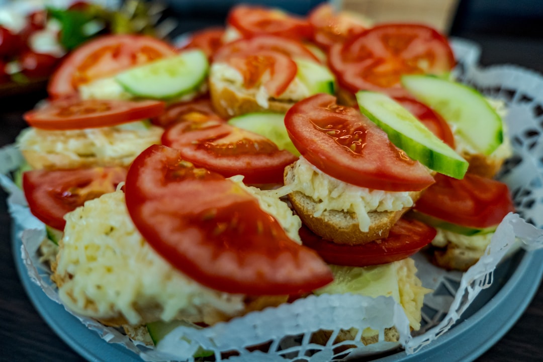Bulgarian shopska salad fresh tomatoes cucumbers cheese