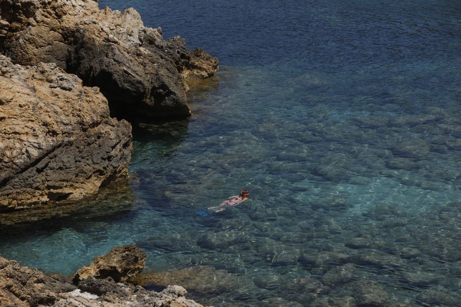 Lopud Island Montenegro rocky beach clear water snorkeling