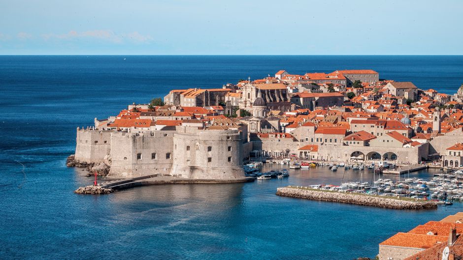 Klisa Fortress Vis panoramic view Biševo island