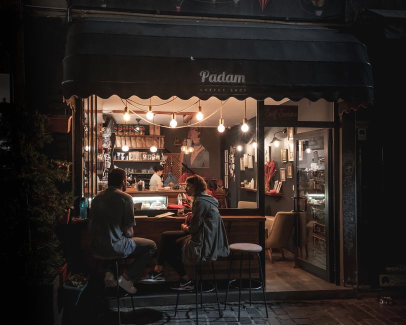 Kraljevo main street evening bars locals