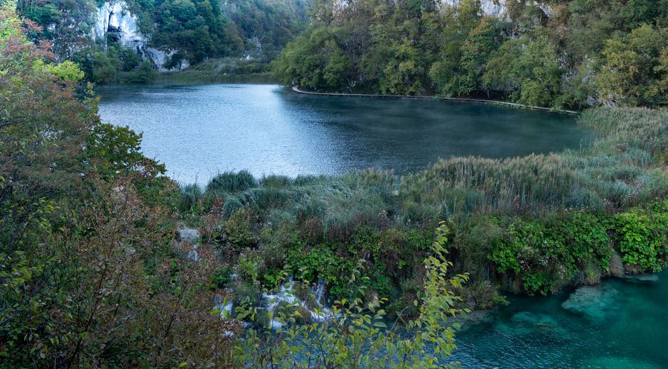 Plitvice Lakes Croatia Lower Lakes Kozjak Lake boardwalk forest canopy