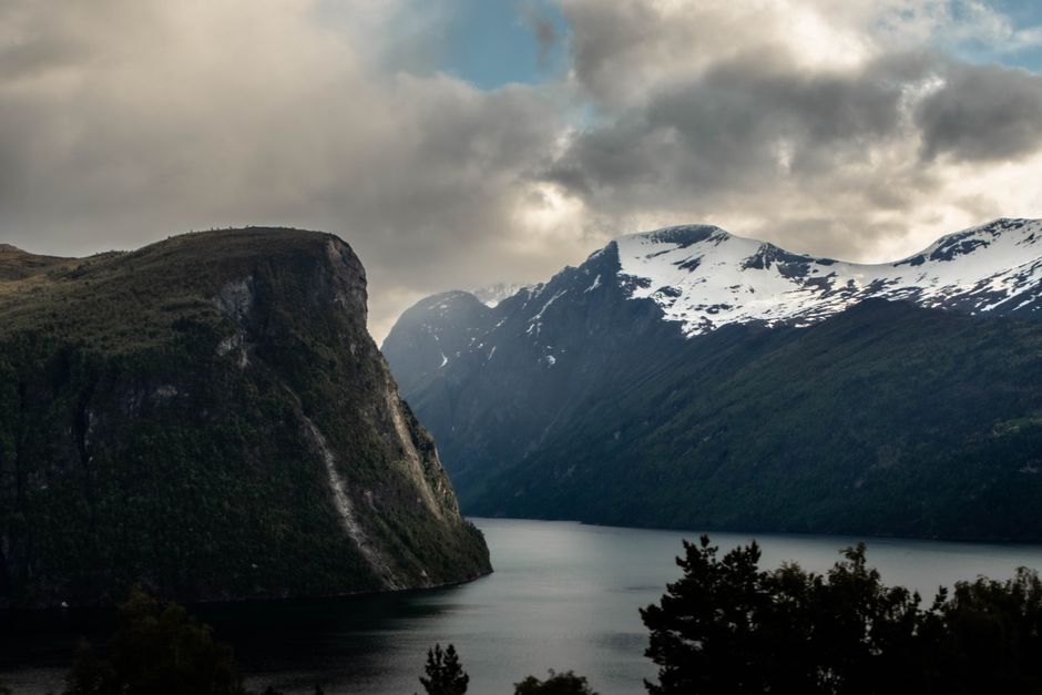 Fjord film poster cinematic landscape Norway