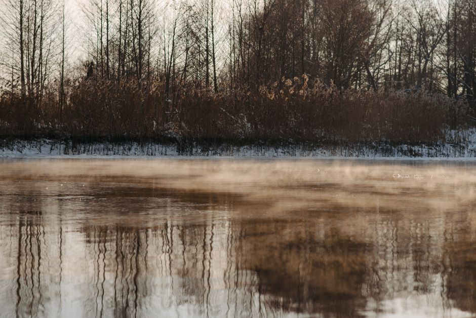 Banjsko Jezero Banja Luka thermal lake steam morning mist