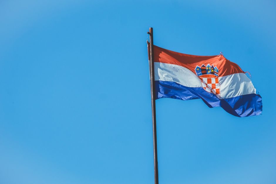 Croatia national team celebrating World Cup 2018
