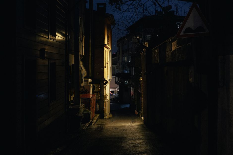 Koper Old Town bar street night atmosphere