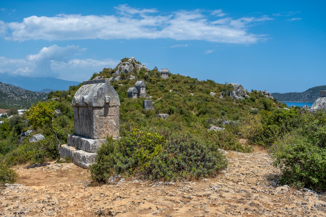 Kekova Sunken City Turkey ruins underwater boat view