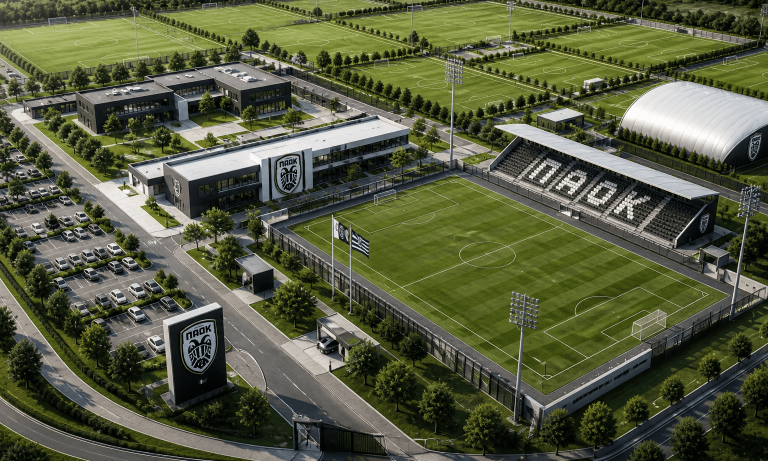 PAOK: Avansul noului centru de antrenament și planul ambițios cu 11 câmpuri