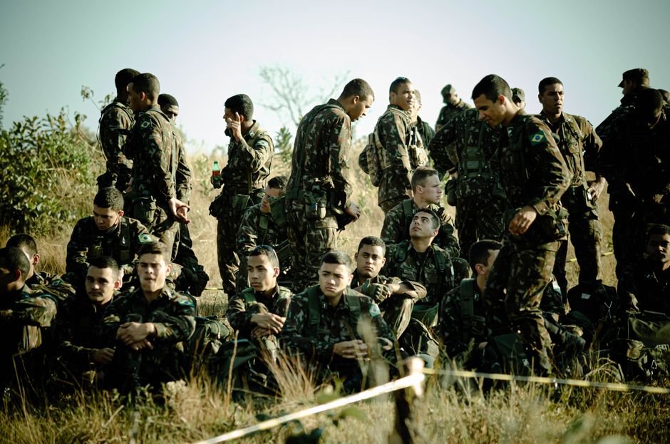 Romanian military troops training exercise NATO