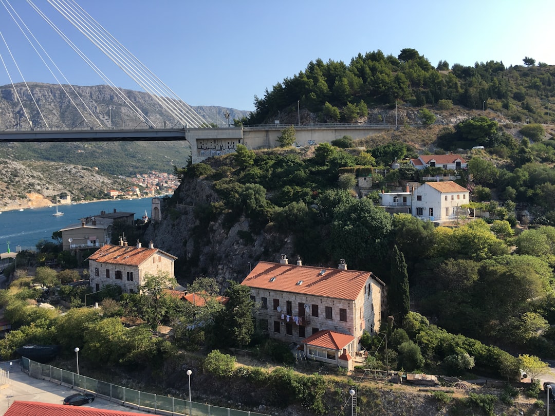 Pelješac Bridge toll booth car queue Croatia