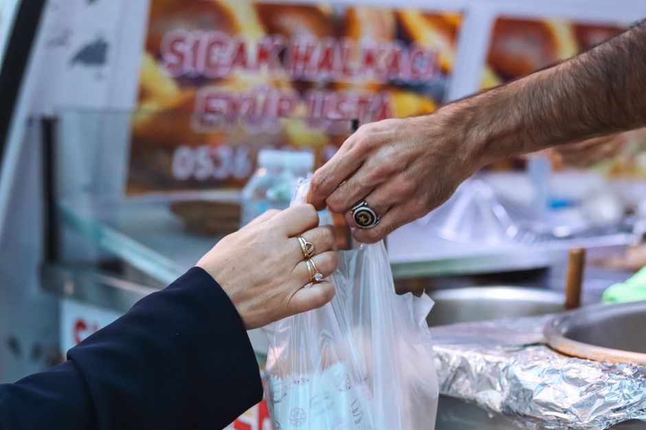 Prizren Old Bazaar Kosovo street food burek stall
