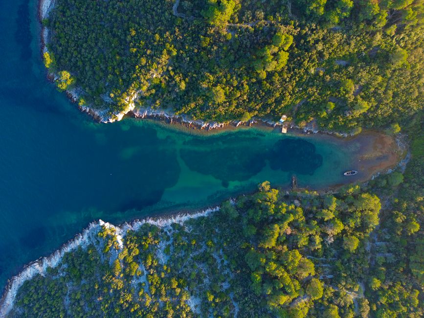 Mljet National Park Croatia Veli Jezero lake forest