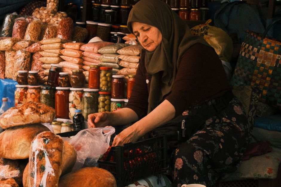 Ohrid Bazaar street food burek shopska salad Vranec wine local market