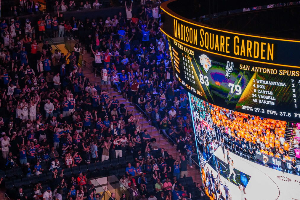 Madison Square Garden Erupts as Knicks Win NBA Finals Opener
