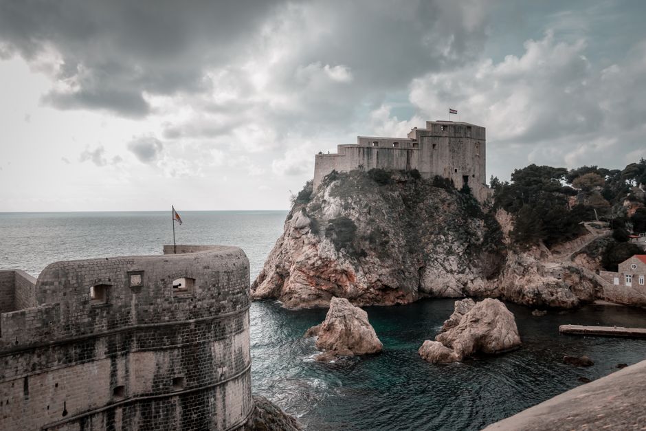 Fort Revelin Dubrovnik stone fortification Adriatic view
