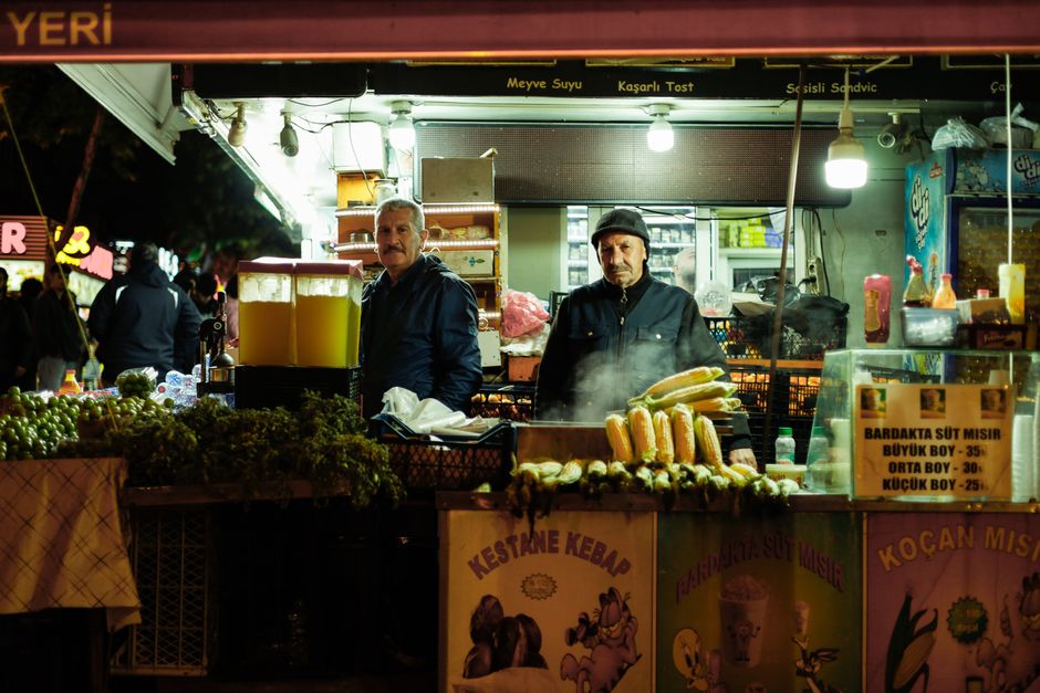Pristina Old Bazaar street food byrek qofte vendors